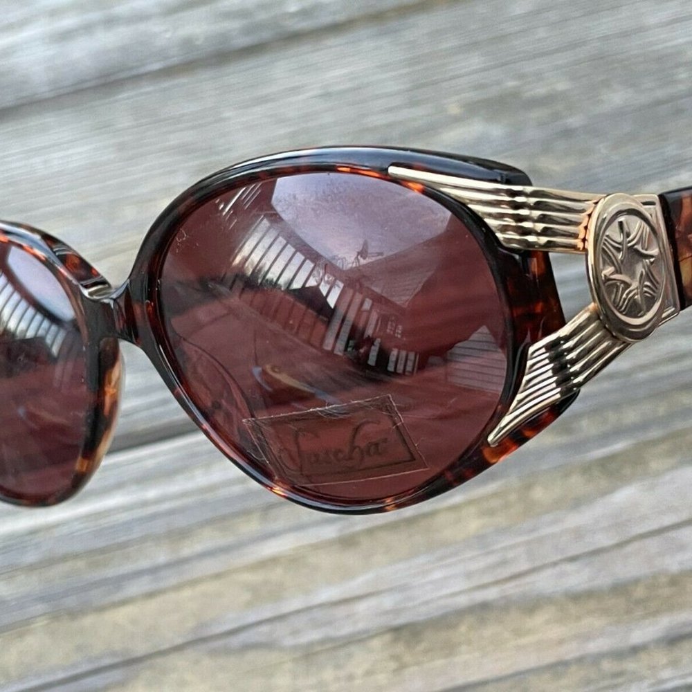 Sascha Sun by Classic Optic Women Sunglasses Brown Tortoise TEAKWOOD Eye Wear Sh
